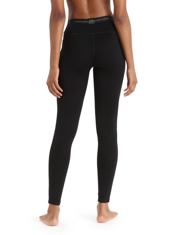 Icebreaker 260 TECH dame termoleggings sort IB104392001 størrelse M