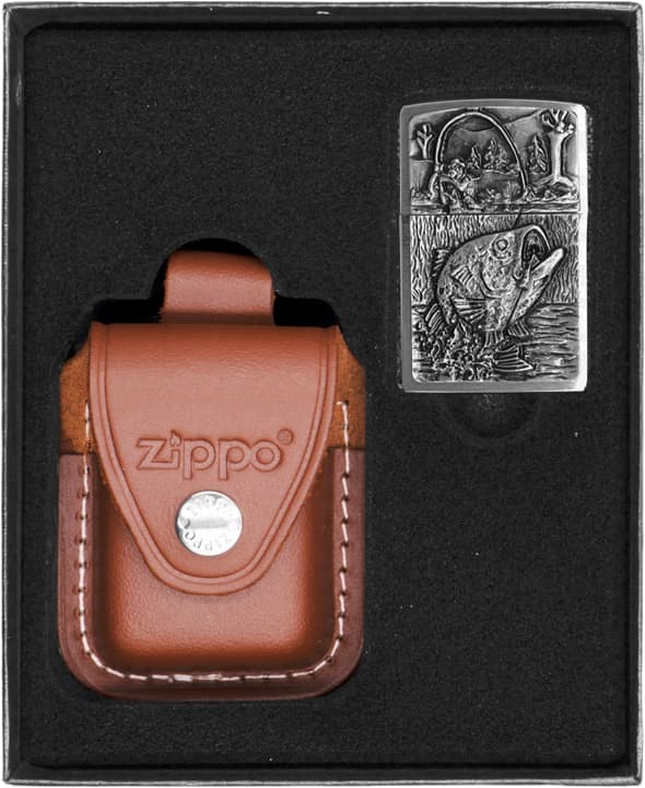 Zippo Lighter Fiskeemblem Gavesæt nr. 2