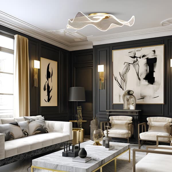 Loftlampe Largo LED guld Milagro ML1043