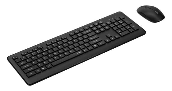 Sæt tastatur + mus RAPOO 8310M Sort
