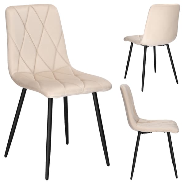 Madison Velvet beige polstret fløjlsstol