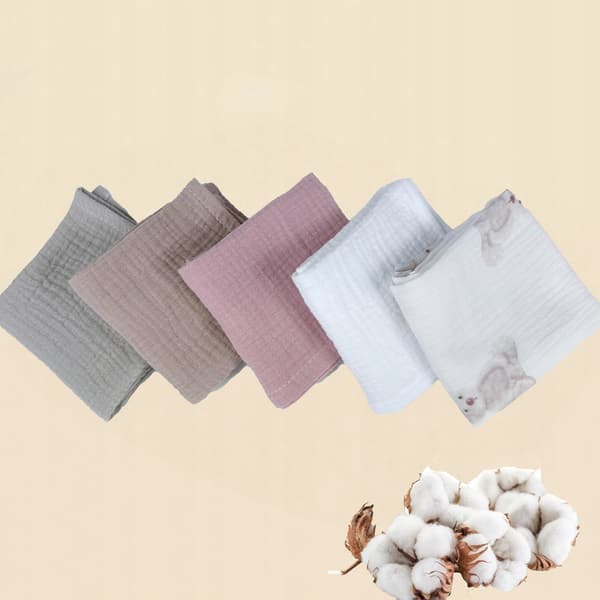 Plumeri Muslin Bleer Sæt med 10 Farver 50x30 cm