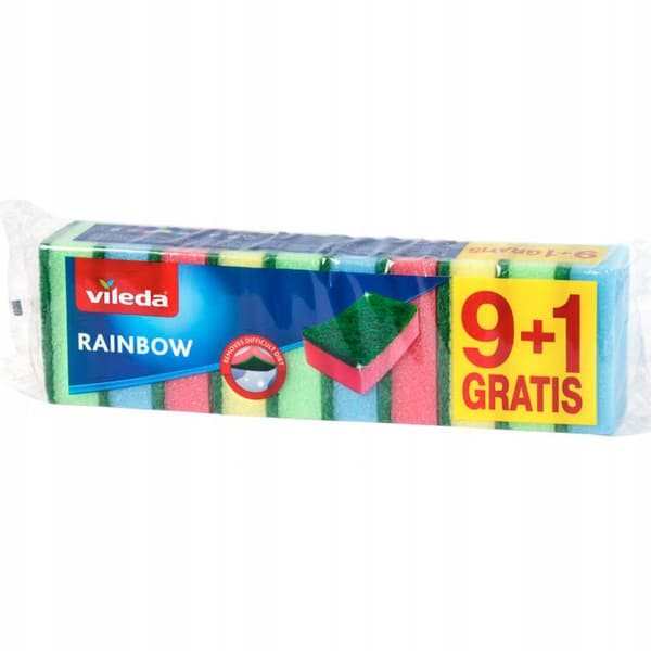 Vileda Rainbow skuresvampe 10 stk.