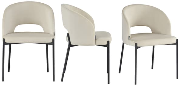 Polstret stol Siena beige velour