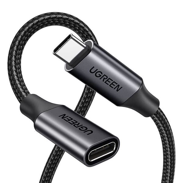 Ugreen US372 USB 3.2 forlængerkabel han USB-C til hun USB-C Gen 2 1m (sort)