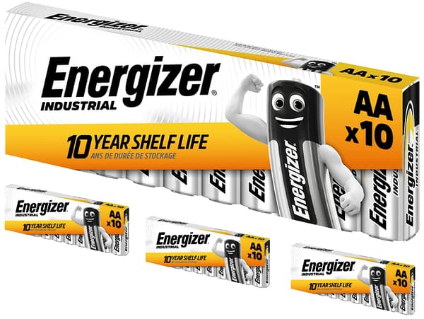 Energizer Industrial AA R6 batterier 10 stk. x 4