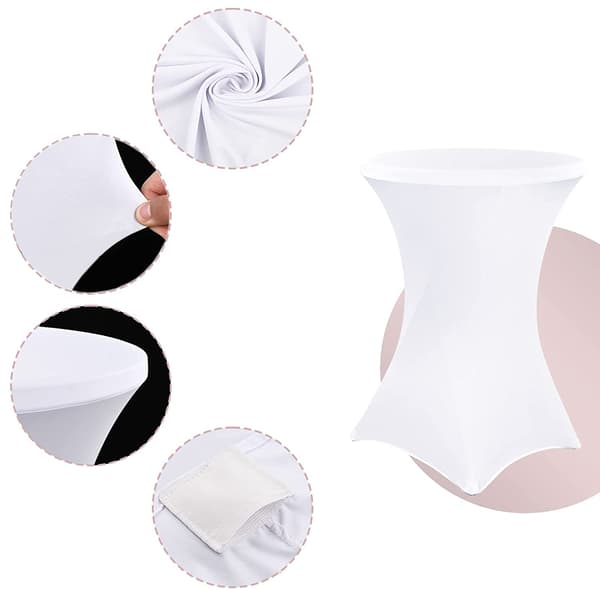 Cocktailborddækning HVID 80 cm