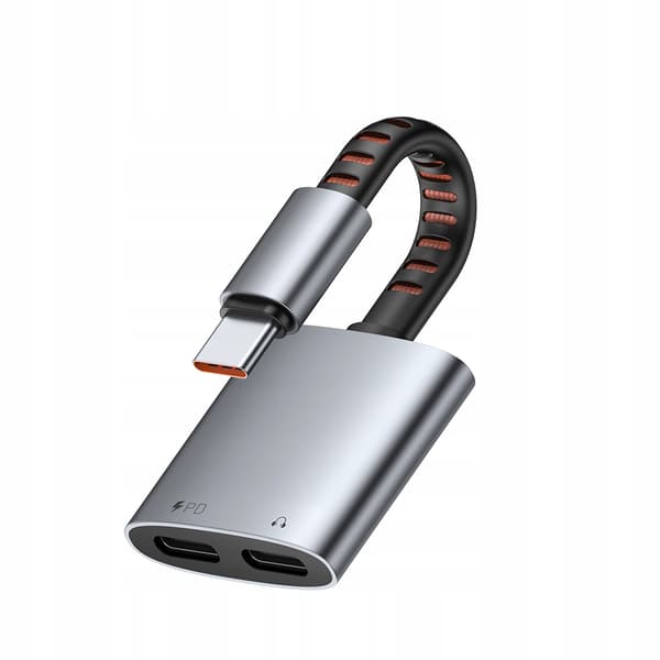 MCDODO USB-C - USB-C -SOVITINKAAPELI 2X TYYPPI-C 2IN1 OTG 60W