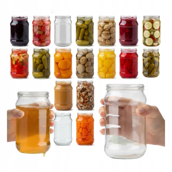 45x Glasburkar 315ml UTAN lock Honung Pollen Sylt Konserver