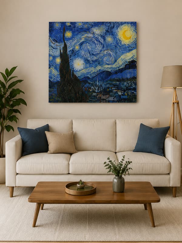 Målning med siffror Stjärnklar natt Van Gogh 50x40 cm