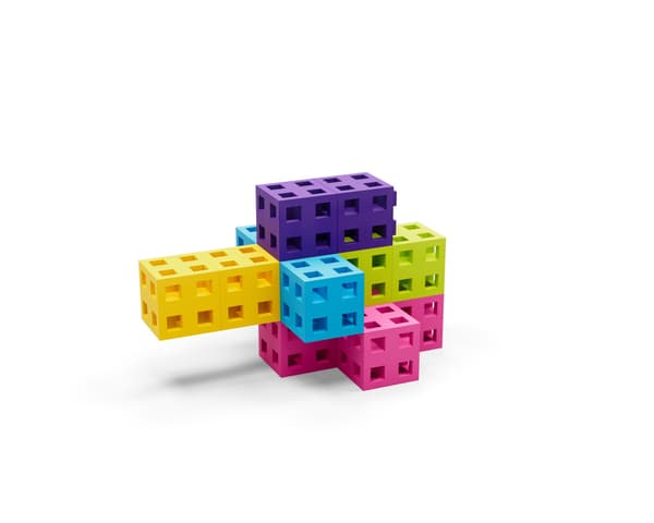 Rakennuspalikkasetti - Meli Cube Pink 100 kpl.