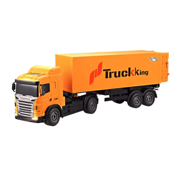 Fjernstyret containerlastbil 2.4G-teknologi lyser op