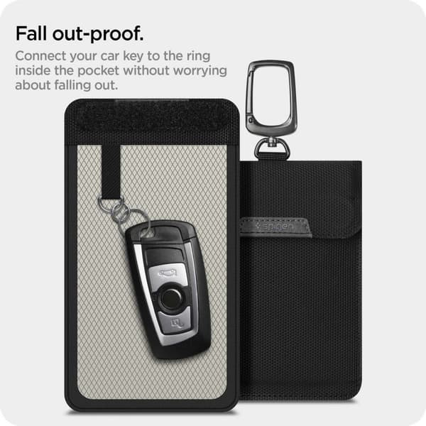 FARADAY CAGE SPIGEN-ETULE NØGLEFRI RFID-SIGNALBLOKKER SORT