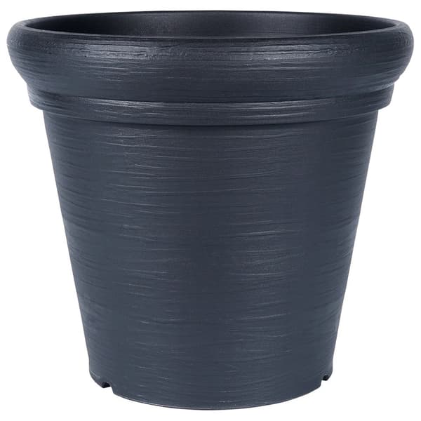 Havepotte plastik sort rund 38x34 cm