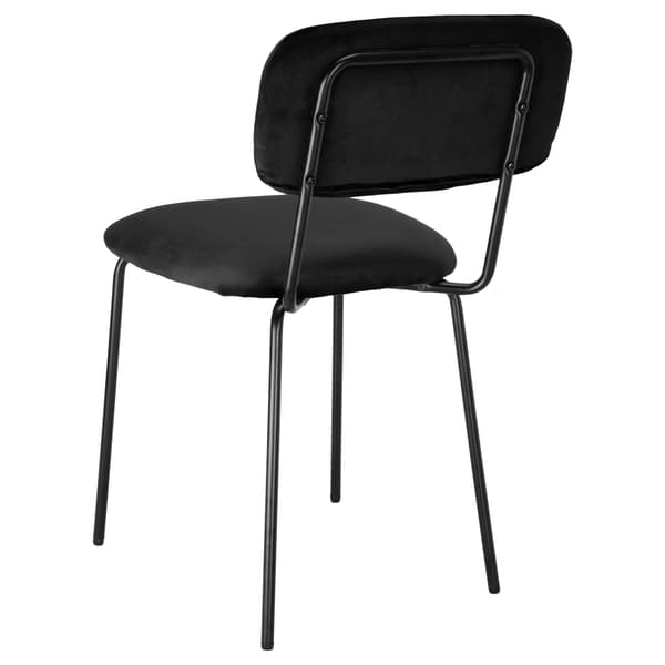 LOUIS svart sammetsfåtölj