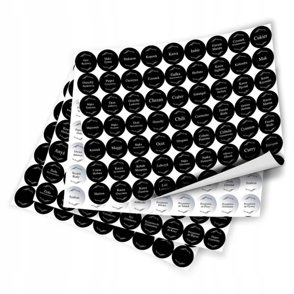 20x maustepurkki 150 ml + 252 tarraa