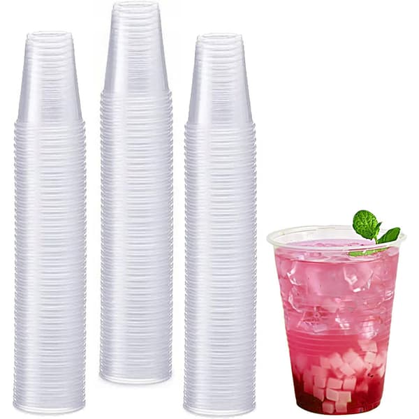 Läpinäkyvät muovikupit 200ml 100 kpl.