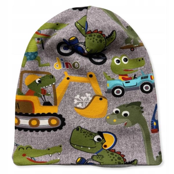 Dino babyset: mössa och halsduk 62/68 varm höst