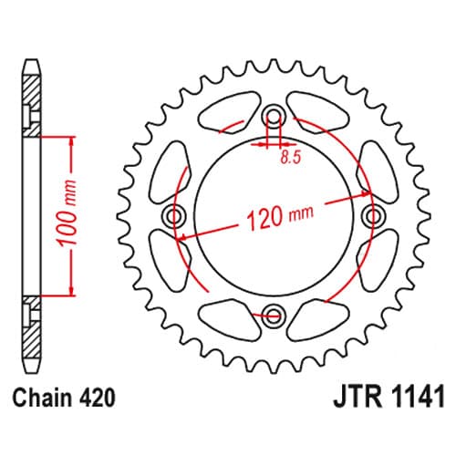 Esjot baghjul 50-13044-51, 420/51z til Beta