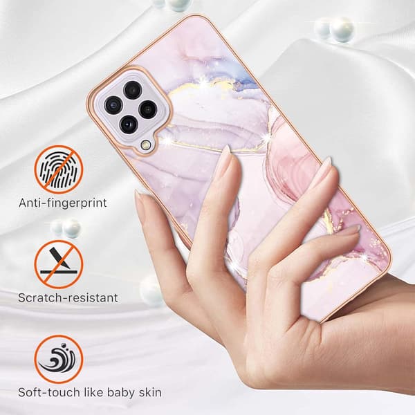 PINKET MARMORETUIL TIL SAMSUNG GALAXY A22