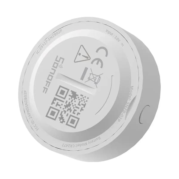 Sonoff SNZB-02P Smart ZigBee Temperatur- og Fugtighedssensor (Rund)