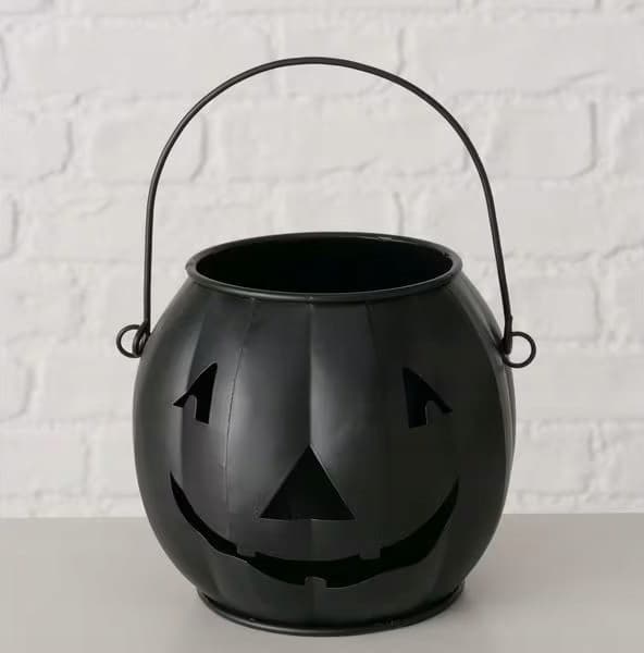 Halloween græskarlanterne, sort, dekorativ, 18x18x45cm
