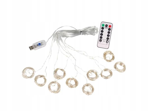 Valokurtiini 300 LED lämmin (100) GAB_B