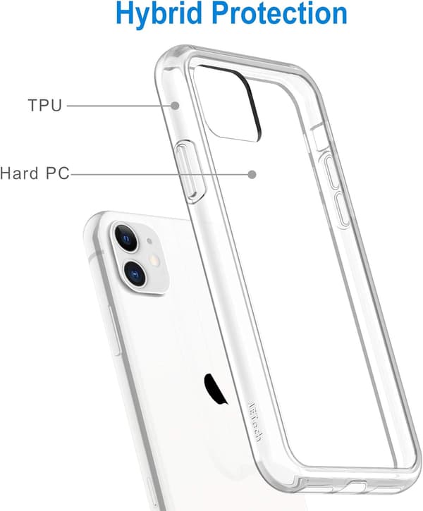 COVER TIL APPLE IPHONE 11 SILIKONE CLEAR BAGSIDER A2111