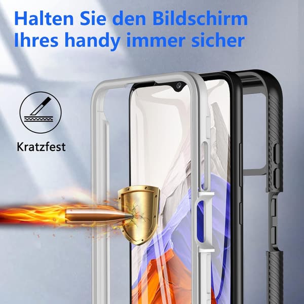 SORT ETUI TIL SAMSUNG GALAXY A03s GLASSKÆRM