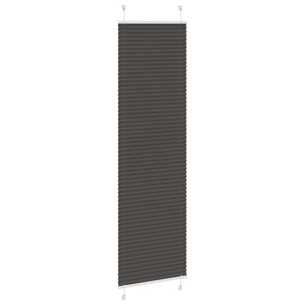 vidaXL plissegardin sort 55x200 cm stofbredde 54,4 cm