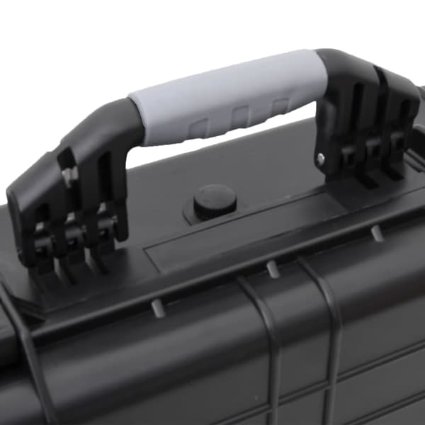 vidaXL flightcase, sort, 52x40x19 cm, PP