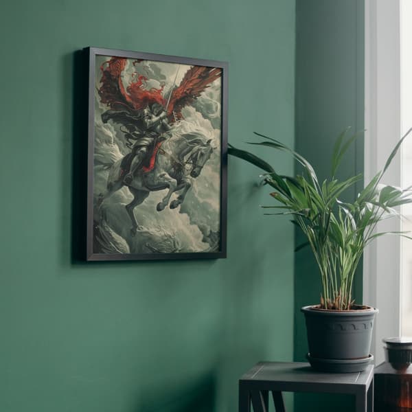 MALING EFTER TAL Billeder til maleri Majestic Knight 40x50 cm