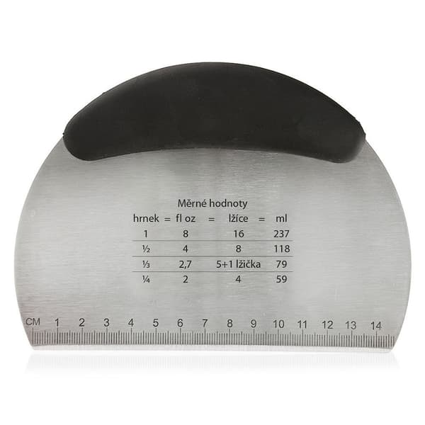Spatula och degskrapa av stål 16 cm