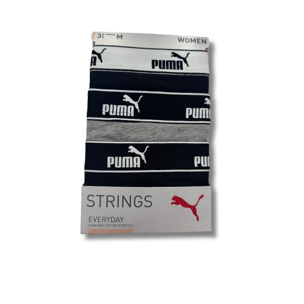Puma BASIC 3-PACK 93533707 naisten stringit koko L