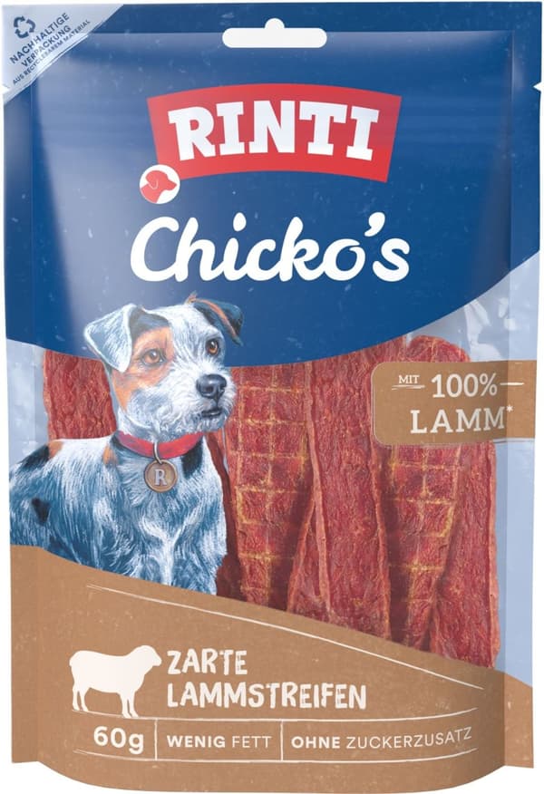 Rinti | Välipaloja Chicko | Lammas 60g pussi