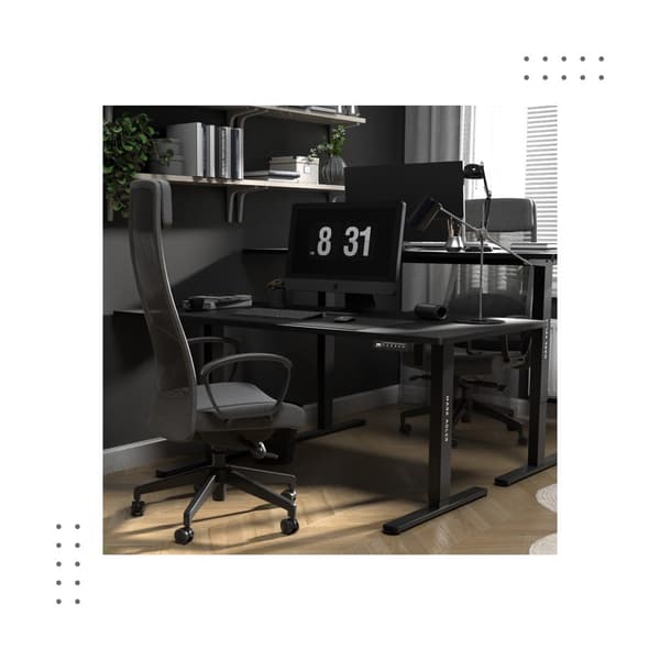 MA-Leader 7.6 Sort elektrisk skrivebord