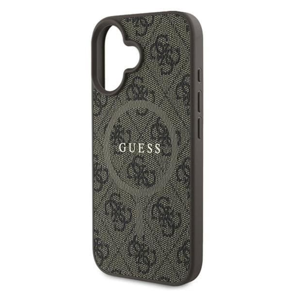 Guess 4G Ring Classic Logo MagSafe - iPhone 16 Plus-skal (brunt)