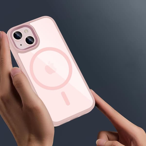 TECH-PROTECT MAGMAT MAGSAFE IPHONE 15 ROSA/KLAR