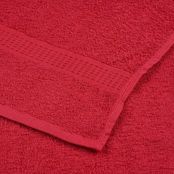 vidaXL Handdukar, 4 st, Röda, 30x30 cm, 100% Bomull