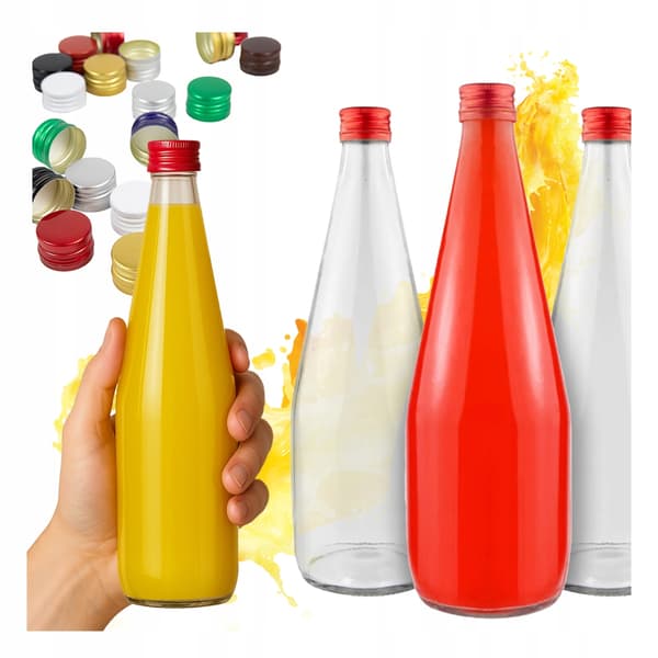 30x Flaska KROPLA 700ML för JUICE, SIRAP, LIKÖR, VODKA, ALKOHOLFLASKOR
