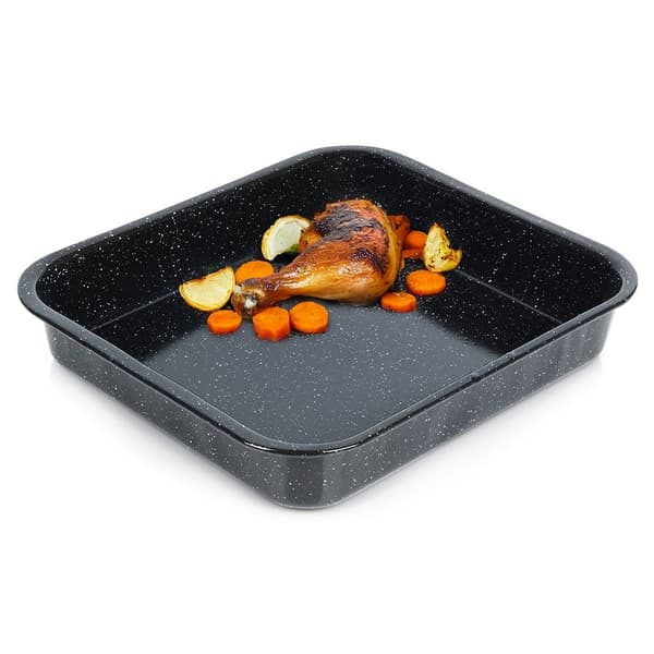 Rektangulär emaljerad stekpanna 8 l, 41,5x36,5x7 cm