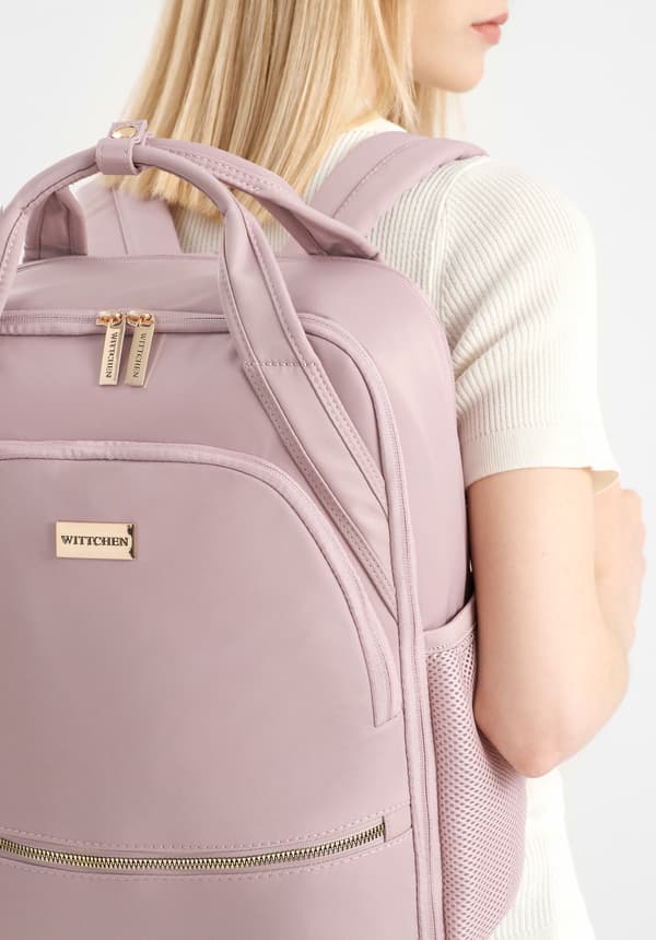 Wittchen dam multifunktionell flygplansrygsäck rosa nylon
