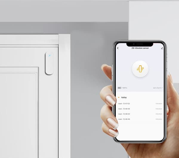 ZigBee TUYA stødvibrationssensor