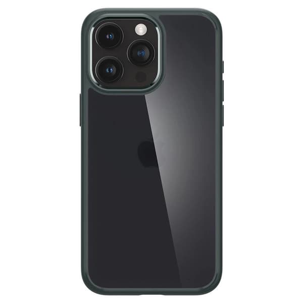 Spigen Ultra Hybrid-cover til iPhone 15 Pro Max - Mørkegrøn