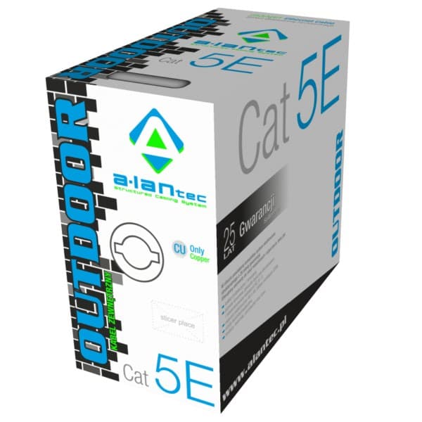 ALANTEC UTP-kabel 4PR cat.5e UTOMHUS GELFYLLD 305m