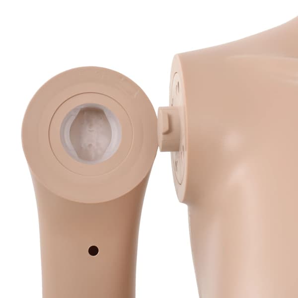 vidaXL Damskyltdocka med glasbas, beige, 180 cm