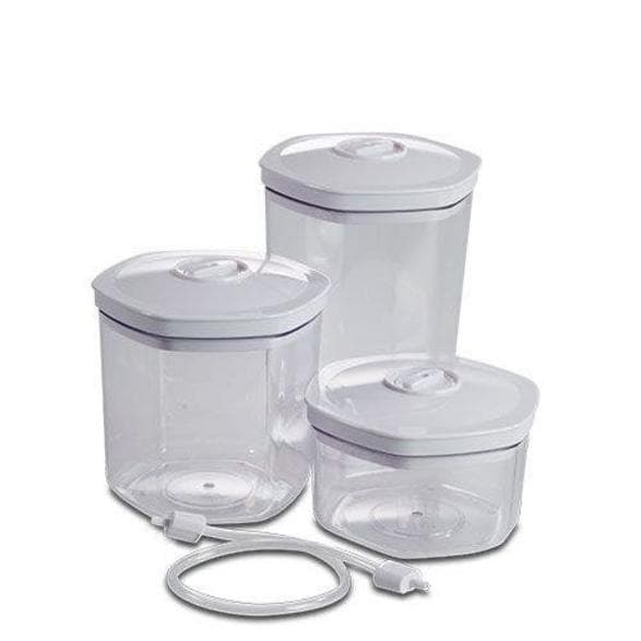 Vakuumförpackningsbehållare SOLIS 3st Transparent