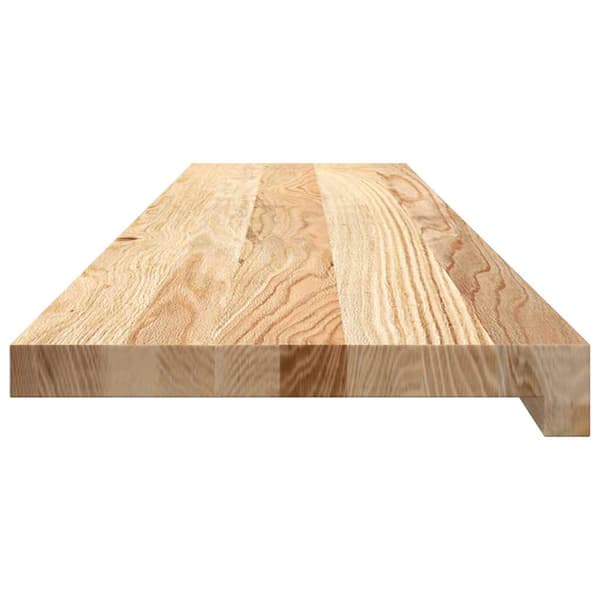 vidaXL trappetrin, 2 stk. ubehandlede, 110x30x2 cm massivt egetræ