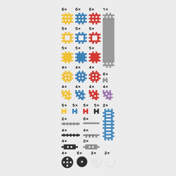 141 BITAR VÅFFELBLOCK BYGG MARIOINEX EXPERT