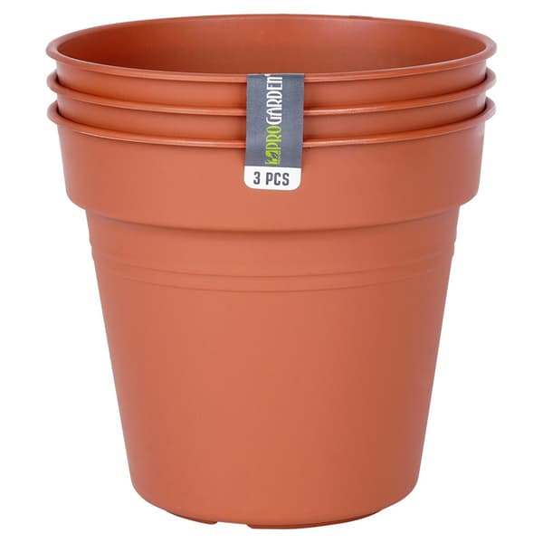 Havepotte plastik rund 17 cm 3 stk.